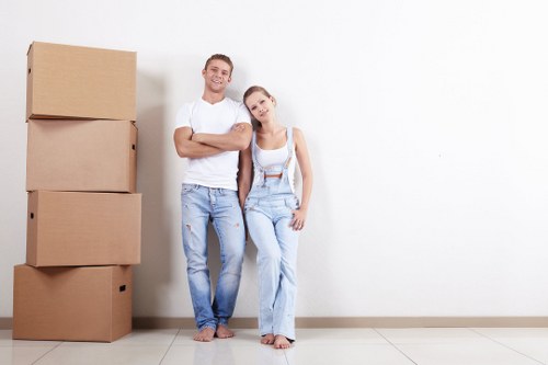 Secure document storage facility in Southfields with organized archive boxes