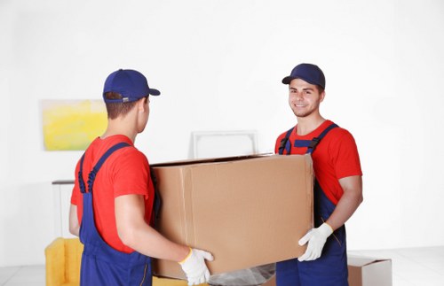 Business inventory stored with mobile self storage in Southfields