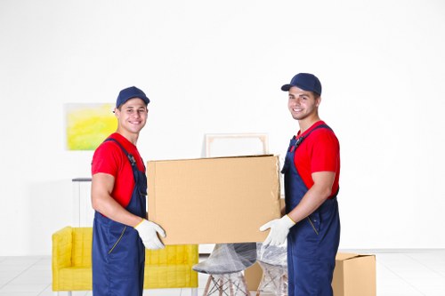 Packing boxes prepared for removals in Southfields