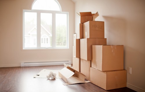 Careful loading of furniture during a Southfields move